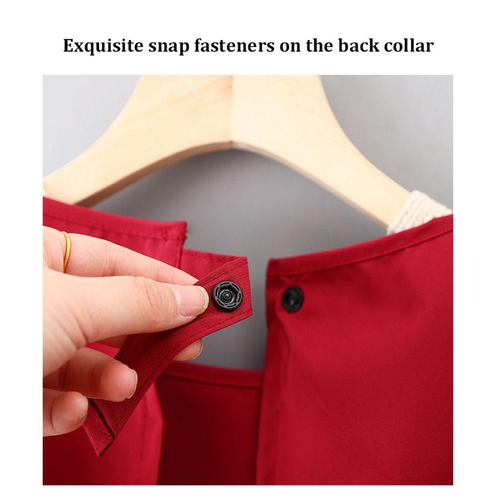 Atmungsaktive ärmellose Schürze Schmutzabweisende Kaffeehausuniform Trendschürze zum Backen