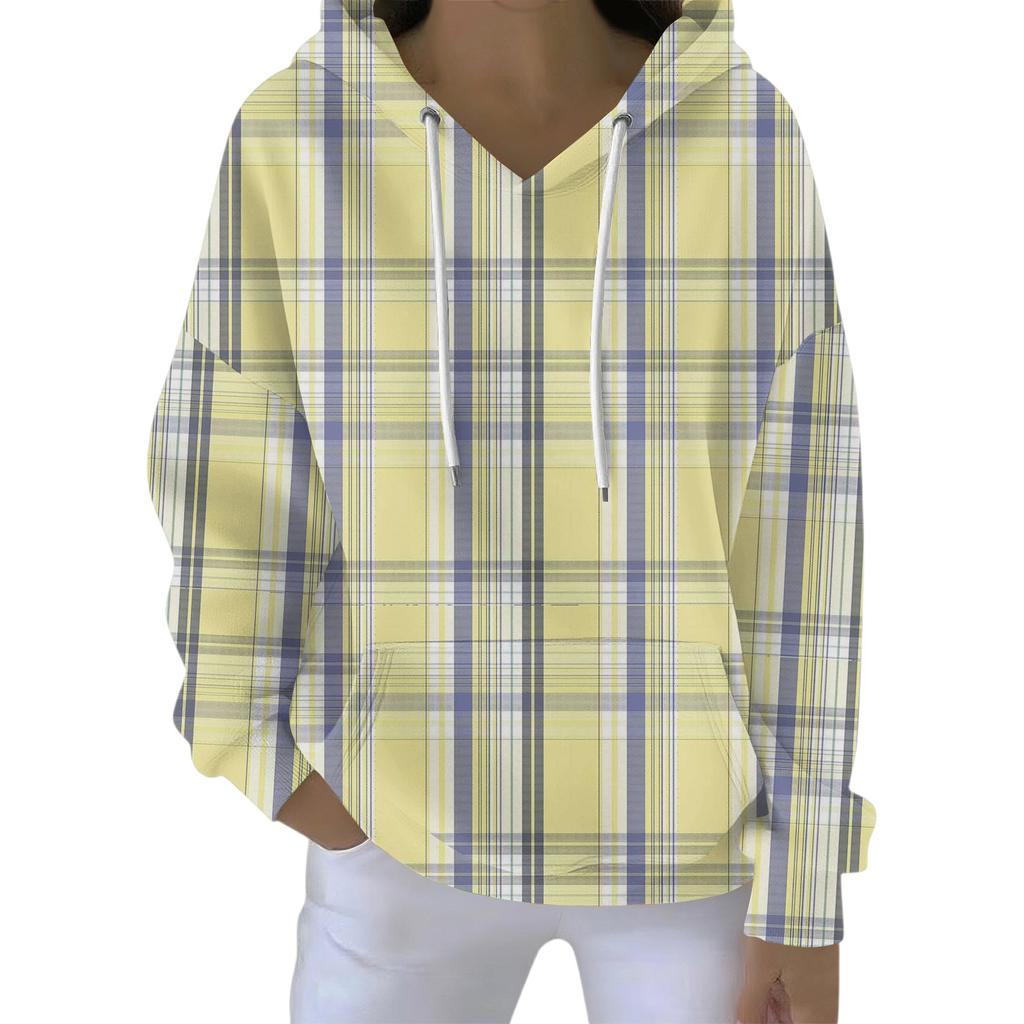 Women's Fashion Casual Hooded Loose Printed Long Sleeve Sweatshirt