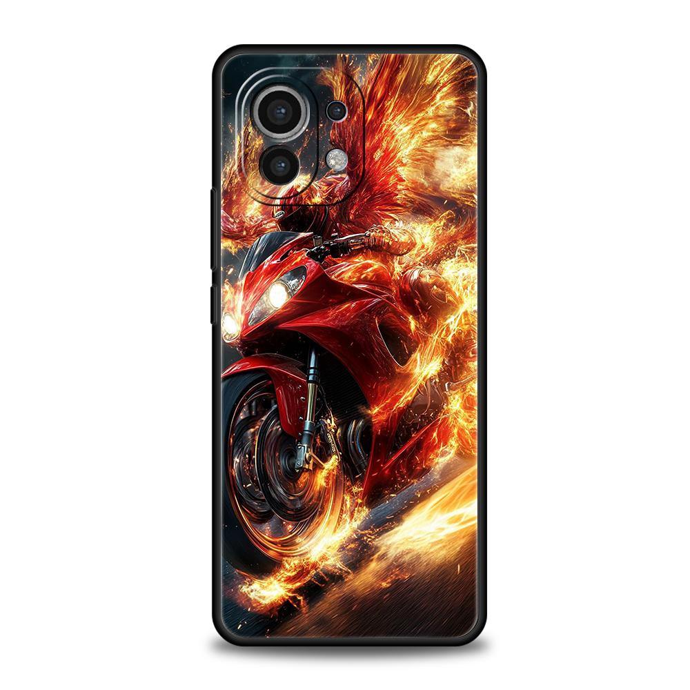 Phone Case Cover for Xiaomi Mi 17 Pro Max 15 14 13 12 11 Ultra 15T 14T 13T 12T 11T Pro Lite Soft TPU Shell Motorcycle Fundas Bag