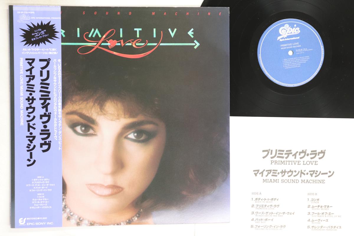 

LP Record MIAMI SOUND MACHINE - Primitive Love 283P712 EPIC 1985 Japan Obi Dance & Electronica Used