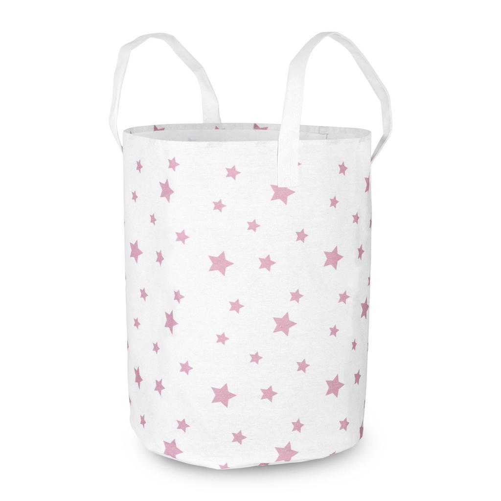 Nukido Toy Basket - White With Stars