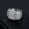 Ring new hip-hop nightclub jewelry gold-plated diamond luxury men's ring