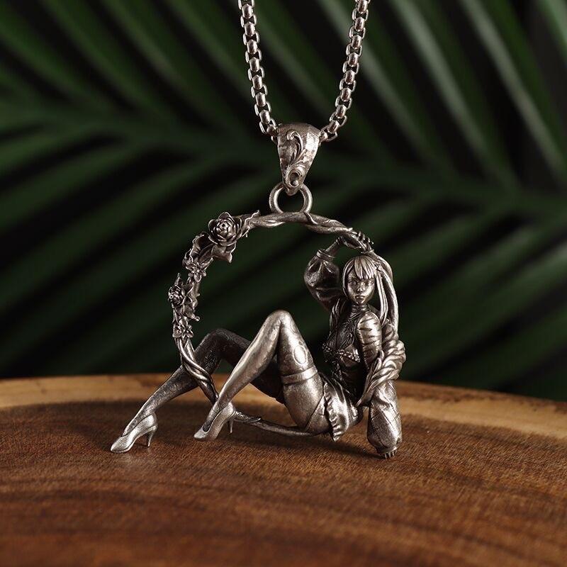 

Современное ожерелье в стиле Ол с винтажной отделкой и геометрическими элементами Все для