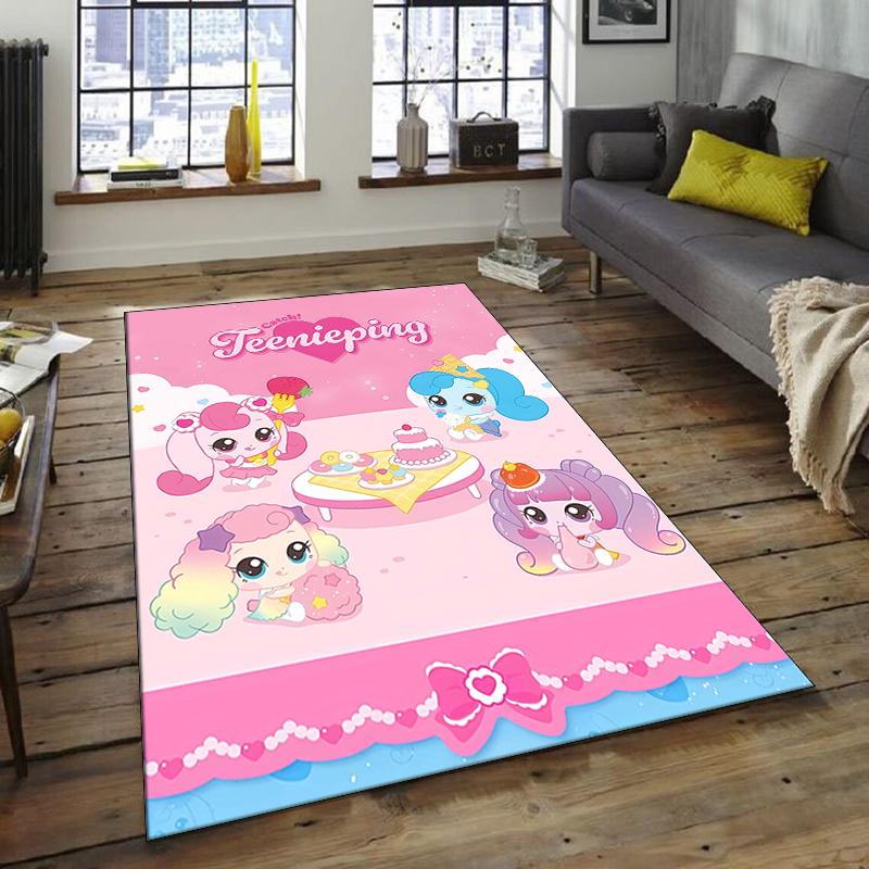 1pc Catch Teenieping Magic Sweethear (4) Design Area Rug - Non-Slip, Soft & Cozy Floor Mat for Living Room, Bedroom, Office - Indoor/Outdoor Decorativ