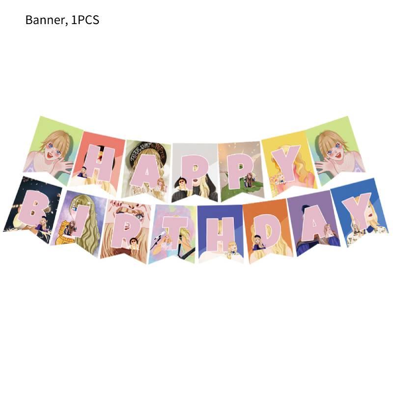Other Brand Taylor Swift Party Supplies Plastic And Paper Materials For Versatile Decorations