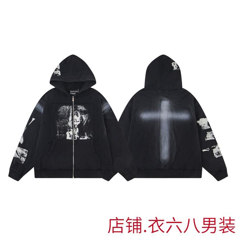 2025 Unisex Oversized Hooded Sweatshirt With Vintage Character Print Loose Fit Streetwear Casual Top