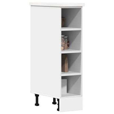 Vidaxl Kitchen Cabinet, White, 20X44.5X81.5 Cm, Wood-Based Material