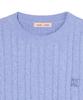 Nodeuyuumeon Witty Cable Round Knit [Sky Blue]