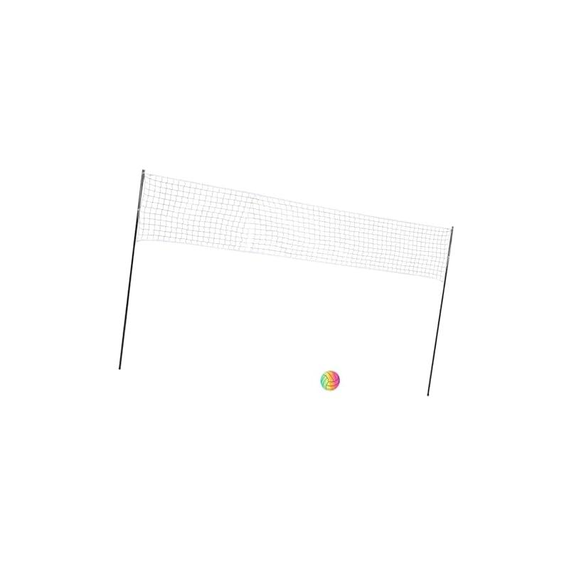 Freestanding Volleyball Net, Easy Setup Foldable Portable Volleyball Net System, Anti-Sagging Design with Strong Steel Poles and Carrying Bag, for