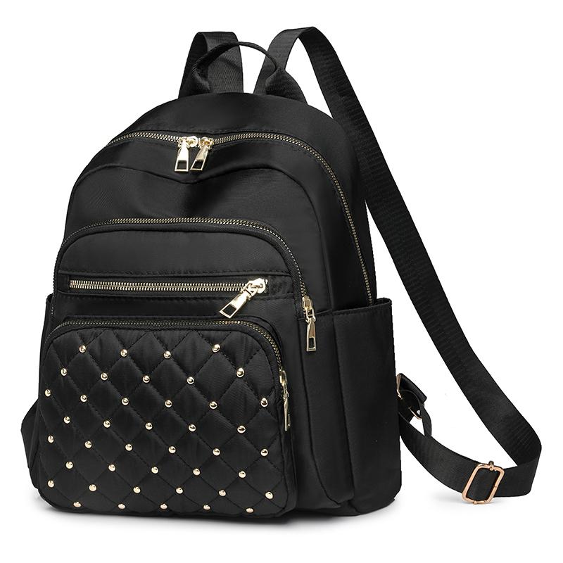 Рюкзак женский рюкзак дорожный водонепроницаемый маленький мешок коричневый — фото 13