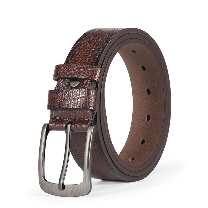 Men's Alloy Pin Buckle PU Leather Casual Jeans Belt