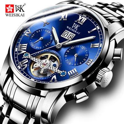 Nuovo orologio da uomo di lusso di marca TOP con scatola Orologi meccanici da uomo completamente automatici da lavoro impermeabili