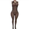 Women Sexy One Piece Net Stockings Back Hollow Elastic Bodysuit Uniform Temptation Net Clothes Sleepwear Lingerie Soft Comfortable Skin Friendly
