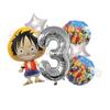 One Pieces Digit 1-10 Balloons Boys Anime Luffy Birthday Decoration Baby Shower Gender Reveal Party Supplies Kids Gift Hot Sales