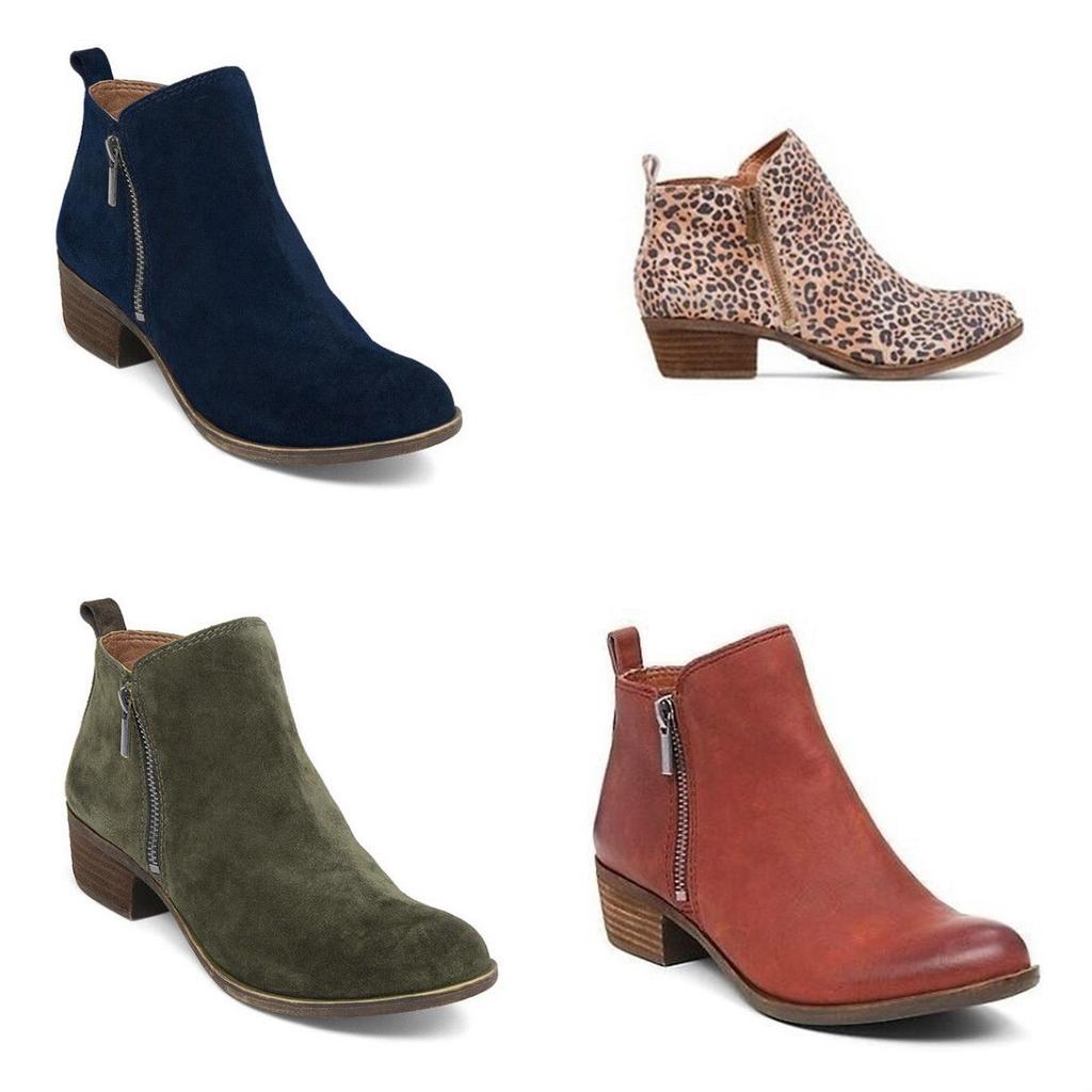 Elegant Women's Casual Booties With Low Heels And Round Toe For Stylish Comfort