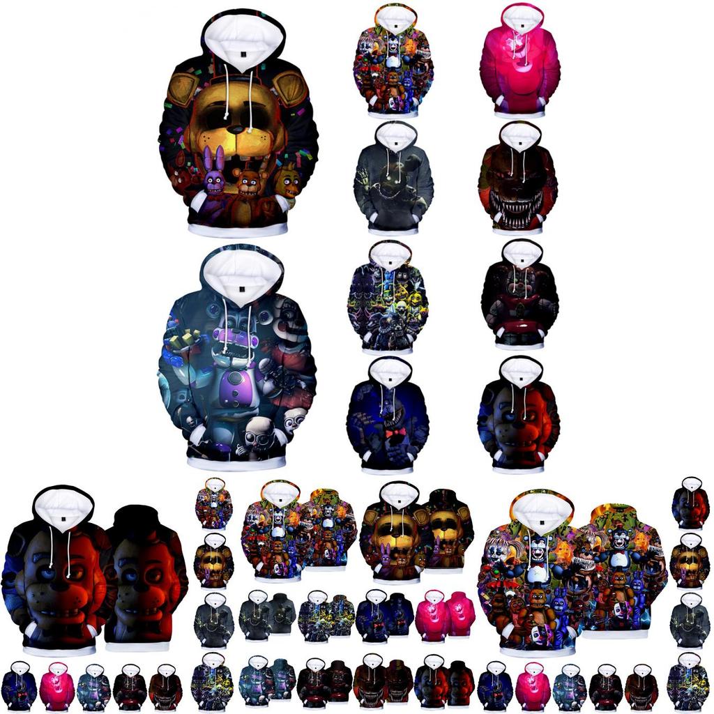 Cozy Anime Five Nights At Freddy's Hoodie Pullover With Soft Comfortable Fabric