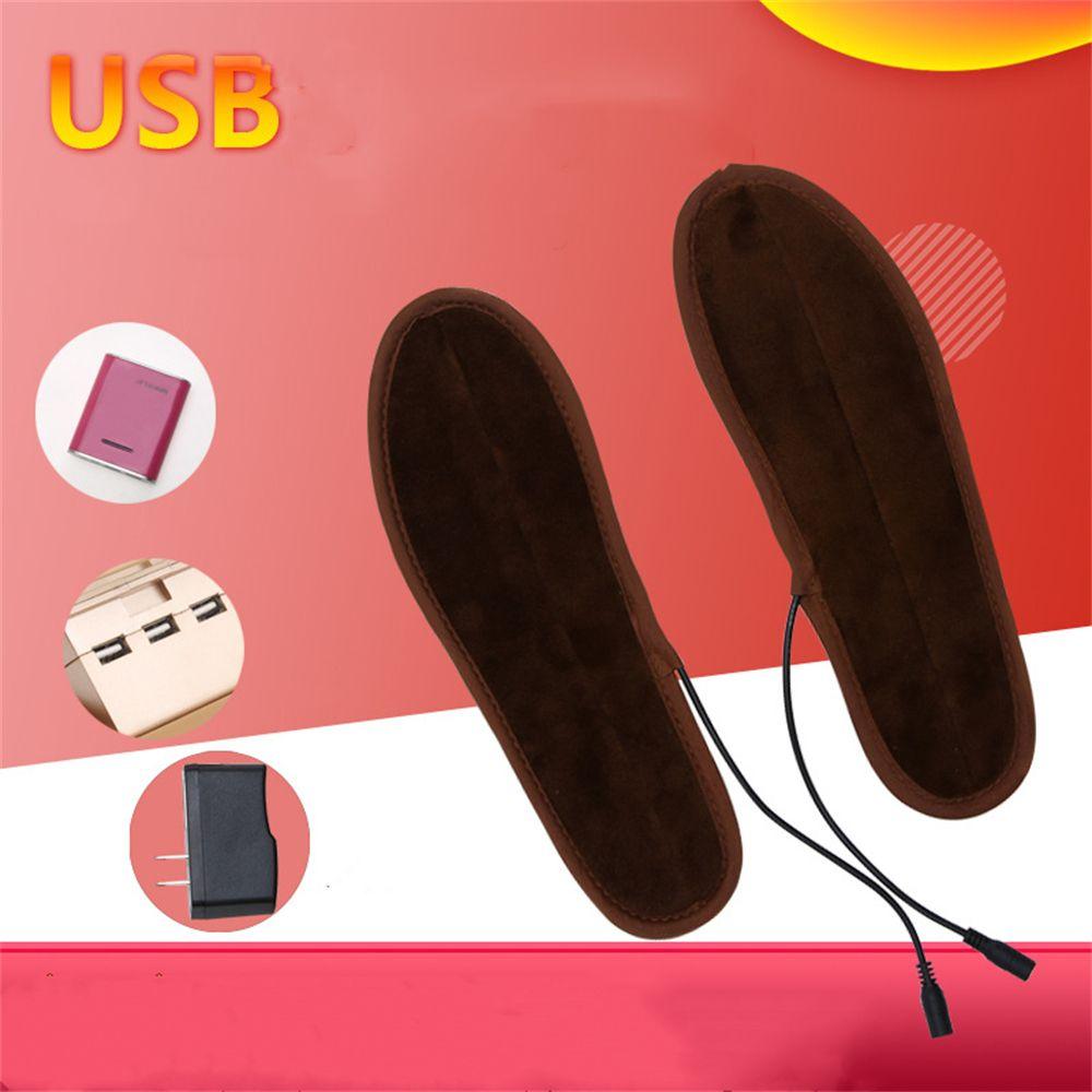 Heating Insoles Sports Outdoor Feet Warm Sock Foot Warming Pad Washable USB Heated Shoe Insoles