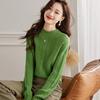 Women's 100% Wool Loose Fit Crewneck Knit Sweater