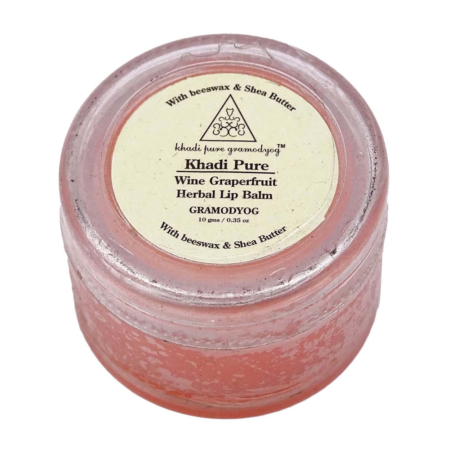 

Khadi Natural Wine Grapefruit Lip Balm 10 G With SPF For Chapped Lips Long Lasting Moisture Unisex Care