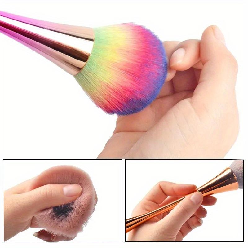 Nail Dust Cleaning Brush 7 Styles Professional Nail Art Make Up Brushes Long-Handled Super Fluffy Dust Removal Manicure Tools