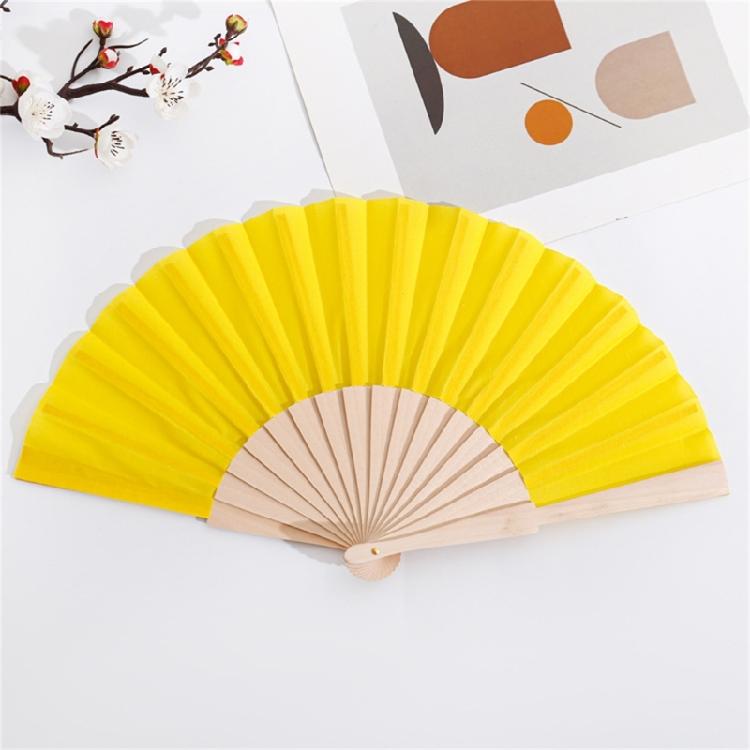 Elegant Foldable Fan With Single Color Silk Cover Practical Craftsmanship Perfect For Important Gatherings