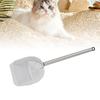 Cat Litter Scoop Stainless Steel   Handle Half Round Shovel Pet Sand Sifter Poop Scooper for Beaches Pet Cat Litter Boxes