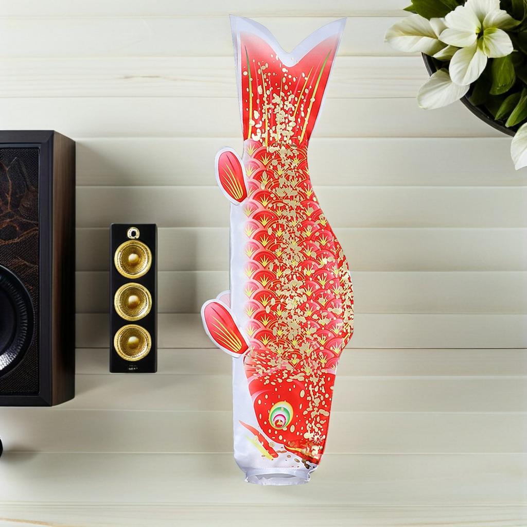 Japanese Style Fish Windsock Flag Satin Outdoor Yard Garden Hanging Decoration for Birthday Holiday Housewarming Gift