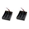 1/2/3/4 Slot 18650 Battery Holder Box 3.7V Battery Storage Case Plastic Cell Container with Connect Wires 18650 Parallel Battery