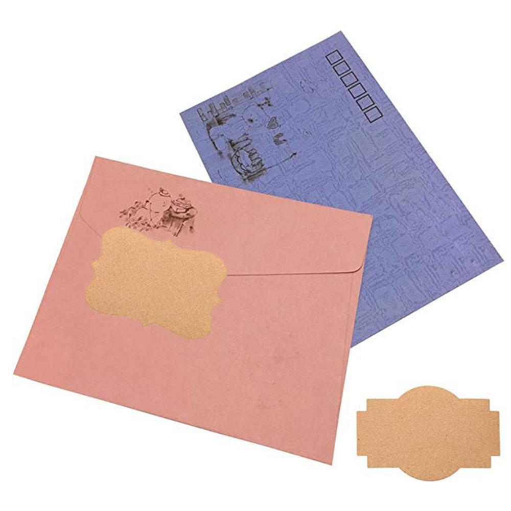 Kraft Label Stickers Writable Gift Labels, 300PCS Self-Adhesive Brown Labels for Essential Oil Bottle, Jars, Food Storage or Gif