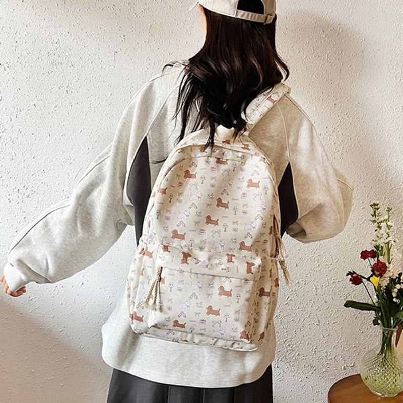Lovely Dogs Backpack Students School Bag Japanese Styles Backpack Large Capacity Daypacks Girls Travel Backpack