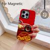Cars Lightning McQueen 95 Phone Case for iPhone 17 16 15 14 13 12 11 Pro Max Plus Air Luxury Magnetic Double-layer Back Cover