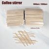 1000/2000Pcs Disposable Wooden Stirring Sticks 14Cm/5.5In Natural Birch Wood Coffee Accessories for Cocktails Coffee Shops Bars Restaurants Halloween