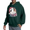 Men's Hooded Sweatshirt, Contrasting Color Sweatshirt, Sports   Casual Jacket