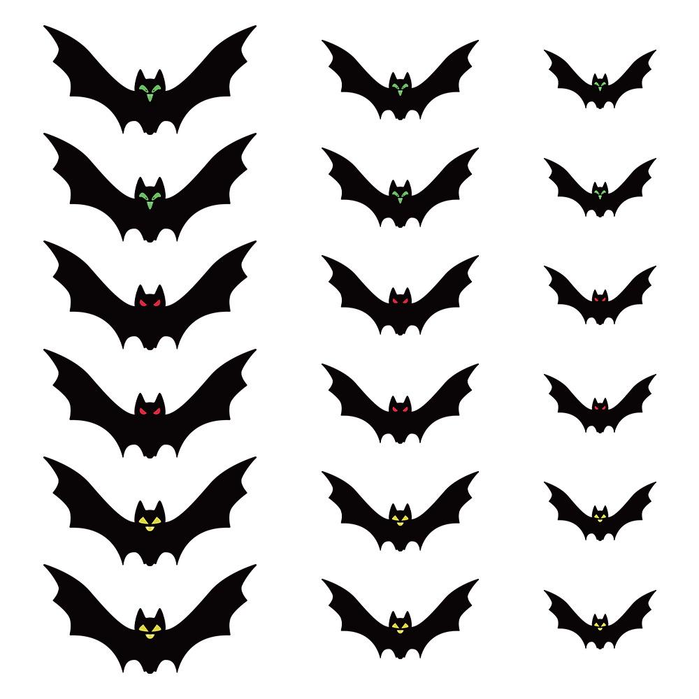 

Runtowo 18pcs Paper Black Bat with 10 Meter Ribbon ,Scary Atmosphere Hanging Props,Happy Halloween Party Decor