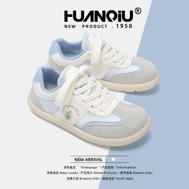 Global Women's Shoes ZHQ3738 New Summer Mesh Student Breathable Versatile Platform White Shoes Women's Casual Board Shoes