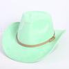 Popular European and American classic suede western cowboy hat men's and women's fashion LO style peach heart cowboy hat