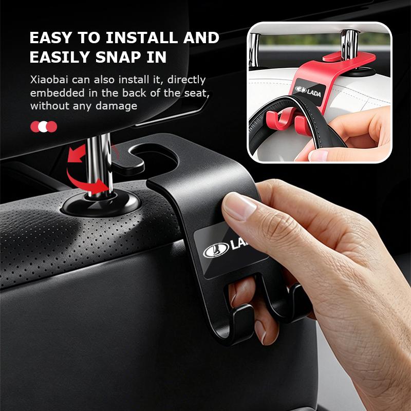 Car Seat Hooks Headrest Hanger Organizer Storage Hook Durable Auto Interior Accessoriesy For Lada Xray Sedan Sport Granta Priora PP34