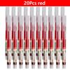 3-100 Pcs Straight Liquid Ball Pen Signature Gel Pen 0.5mm Black Blue Ink School Office Ball Pen School Office Supplies Writing