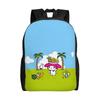 M-Melodies Backpack for Men Women School College Student Bookbag Fits 15 Inch Laptop Cute Rabbit Bags