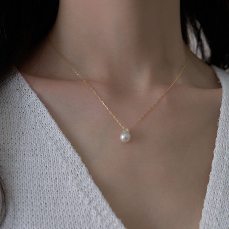 Dawn of Me Mini Baroque Pearl Necklace_Cream