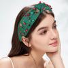 Pearl Christmas Hairband Wide Edge Festive Hair Accessories  Holiday Party Decoration