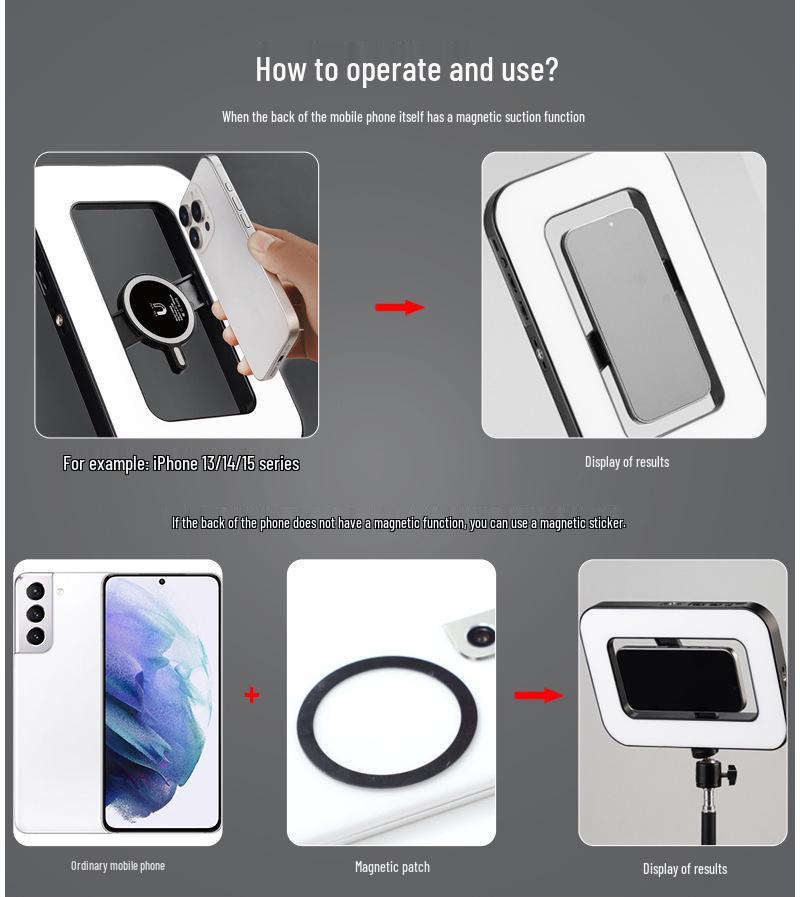 8VLOGLITE WS4RGB Handheld Magnetisches Outdoor Foto- & Videolicht