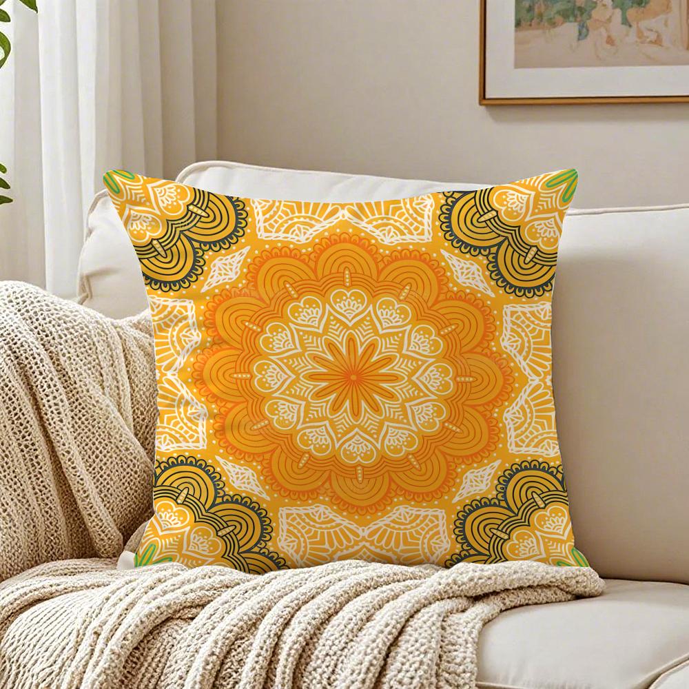Colorful the splendid mandala flower Cushion Cover Pillowcase Antidustmite living Room Sofa Decor Cushion Room