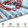 1PC Custom Name Manchester United FC Patterned Flannel Blanket Suitable For All Seasons for Home Decor Warmth and Comfort Gifts Holiday Present