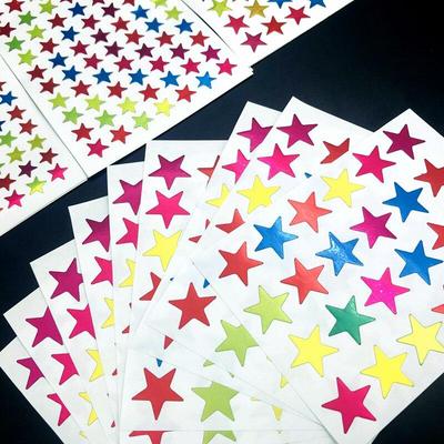 10 Sheet Mini Kindergarten Award Stickers Teacher Praise Praise Label Award Five-Pointed Star Back To School  Stationery