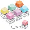 No Lights Fidget Keychain DIY Keyboard Clicker Toy Relaxing Pinch Toy