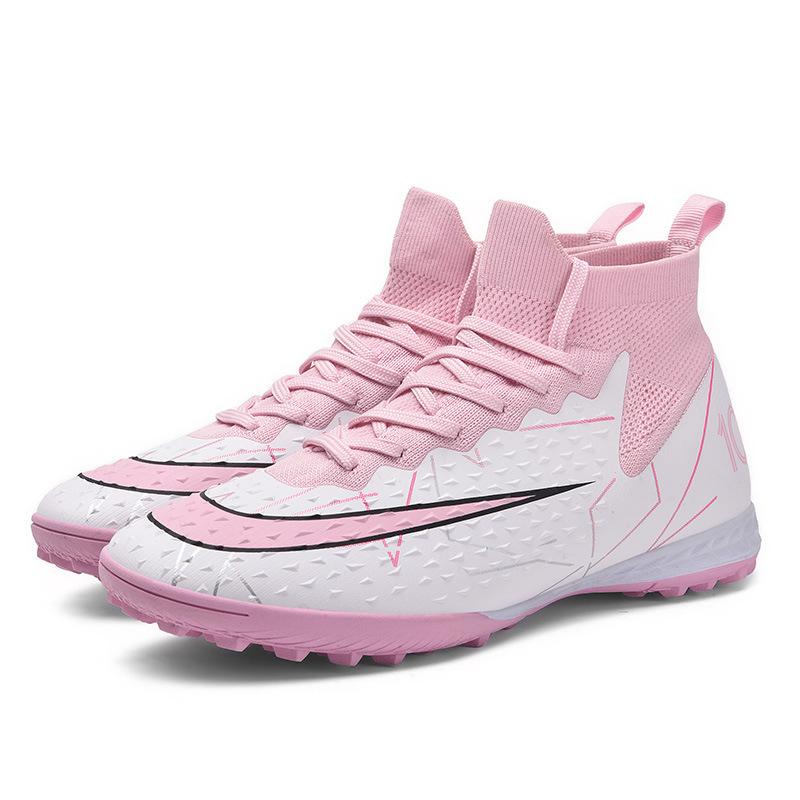 

2025 seamless fly-woven football shoes men s broken nails AG long nails adult ping student competition training sports shoes 46