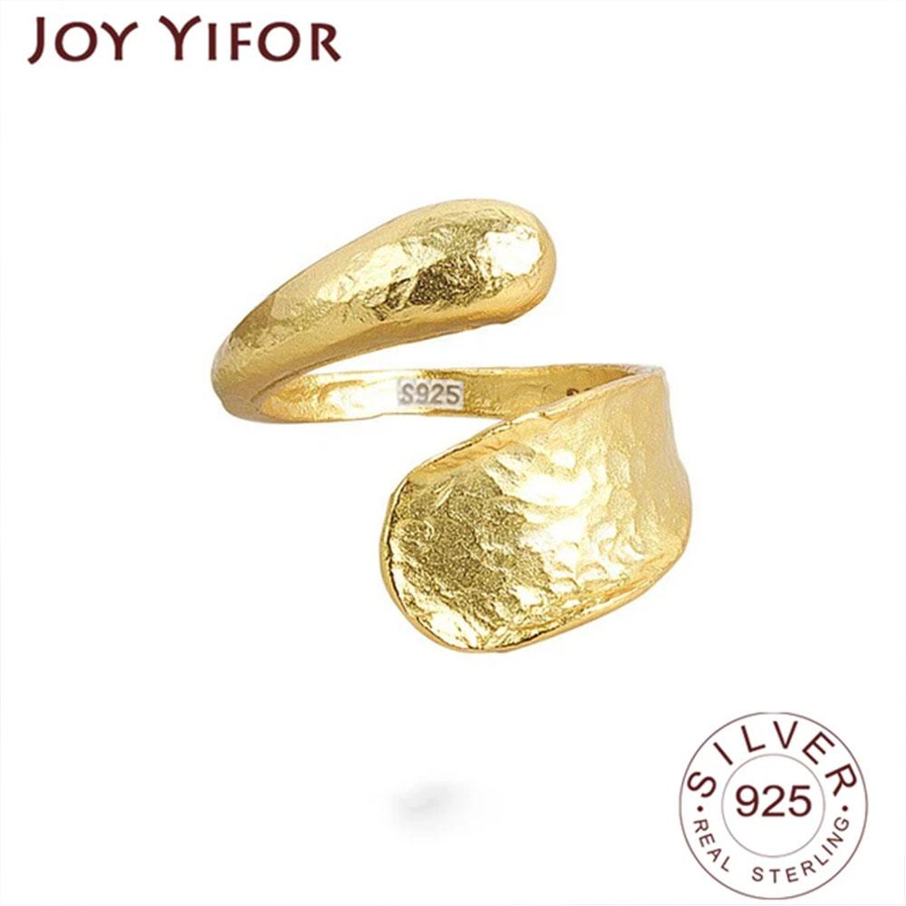

Minimalist BFCLUB Silver Color Rings for Women Fashion Creative Hug Gold Color Irregular Geometric Birthday Party Jewelry Gifts