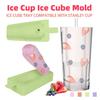 Multifunctional Silicone Ice Cube Mold, Juice Capacity 430ml, Green