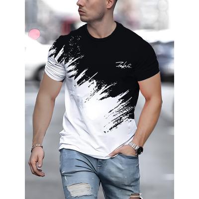 Men's T Shirt Short Sleeve Crew Neck Casual Outdoor Pullover T Shirt For Men Streetwear Sportshirt Top Tees Oversized Clothing